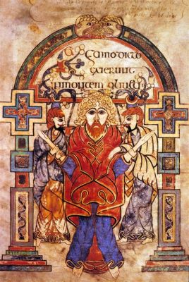  The Book of Kells, 섬세한 금박 장식과 신비로운 기호로 물든 상상력의 경이로움!